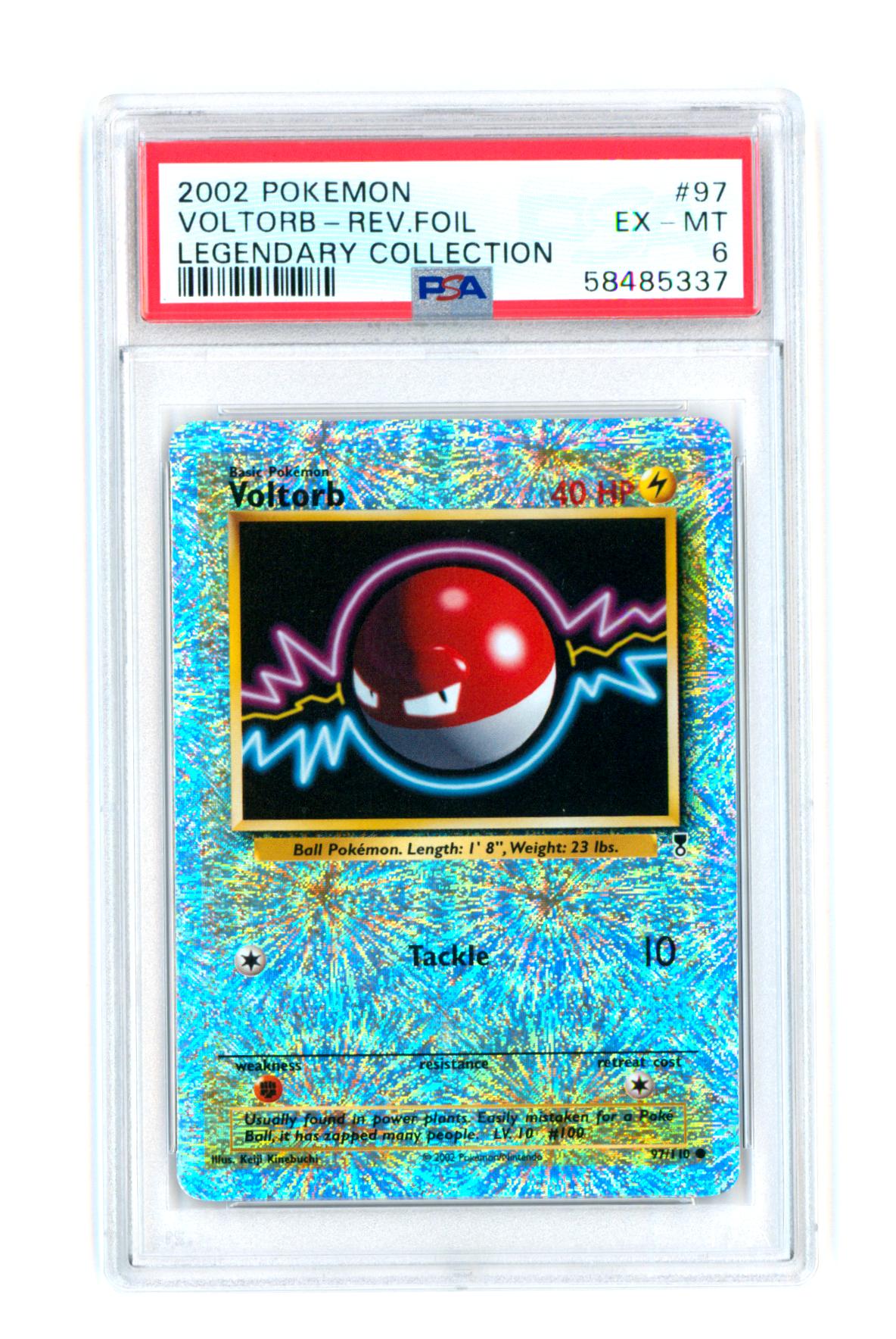 Voltorb 97/110 - Legendary Collection - Reverse Holo - PSA 6 EX-MT - Pokémon