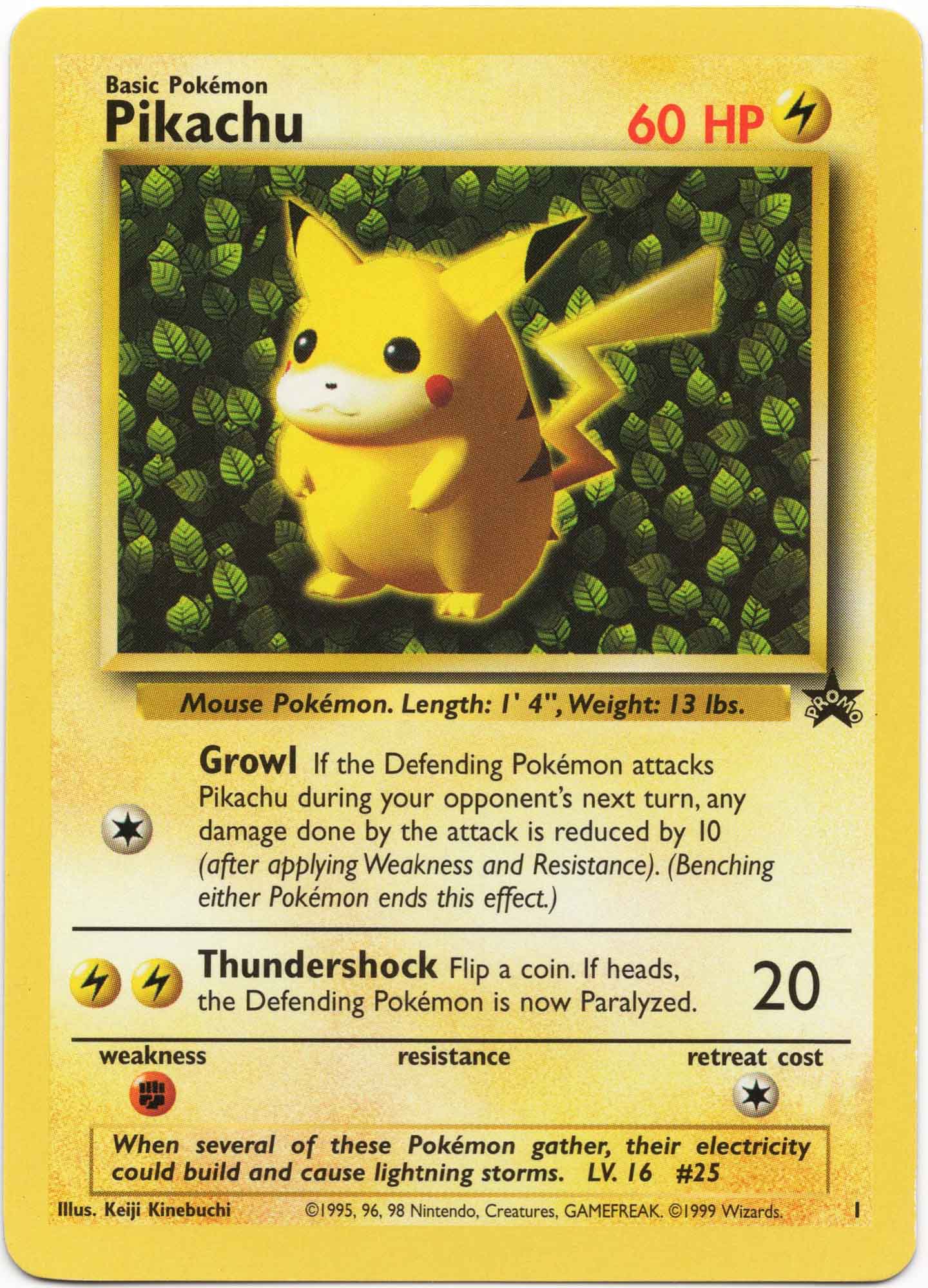 Pikachu Black Star Promo 1 - Pokémon TCG