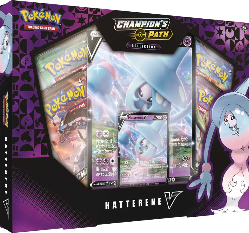 Pokémon Champion's Path Hatterene V Collection Box