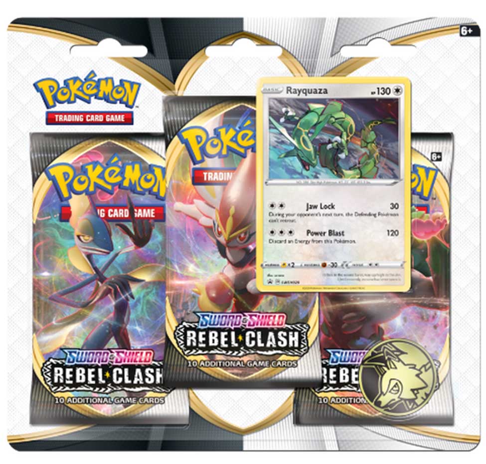 Pokémon Sword & Shield Rebel Clash Rayquaza Collection Blister