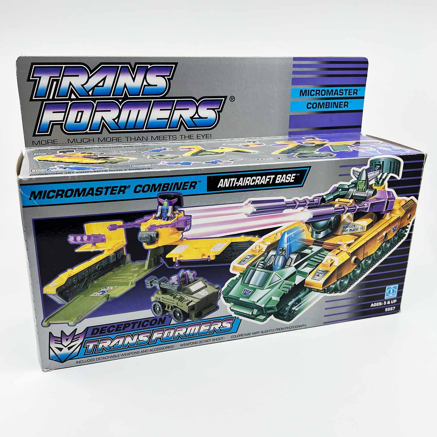 Micromaster Combiner Anti-Aircraft Base Decepticon Transformers G1 1989 with Box