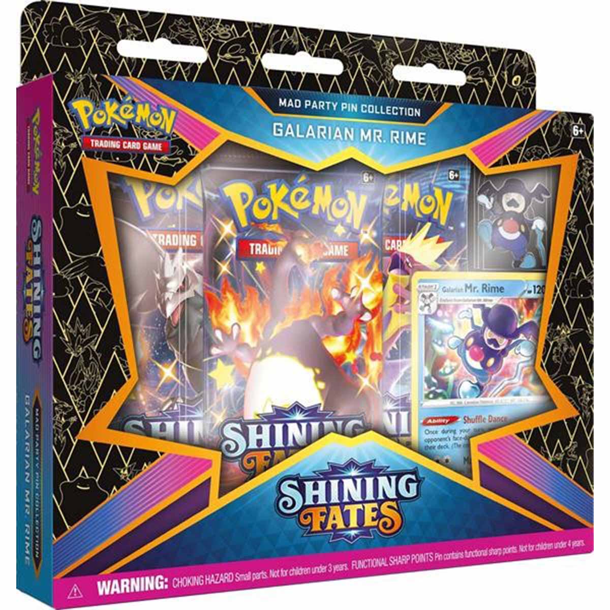 Pokémon Shining Fates Mad Party Pin Collection Galarian Mr. Rime