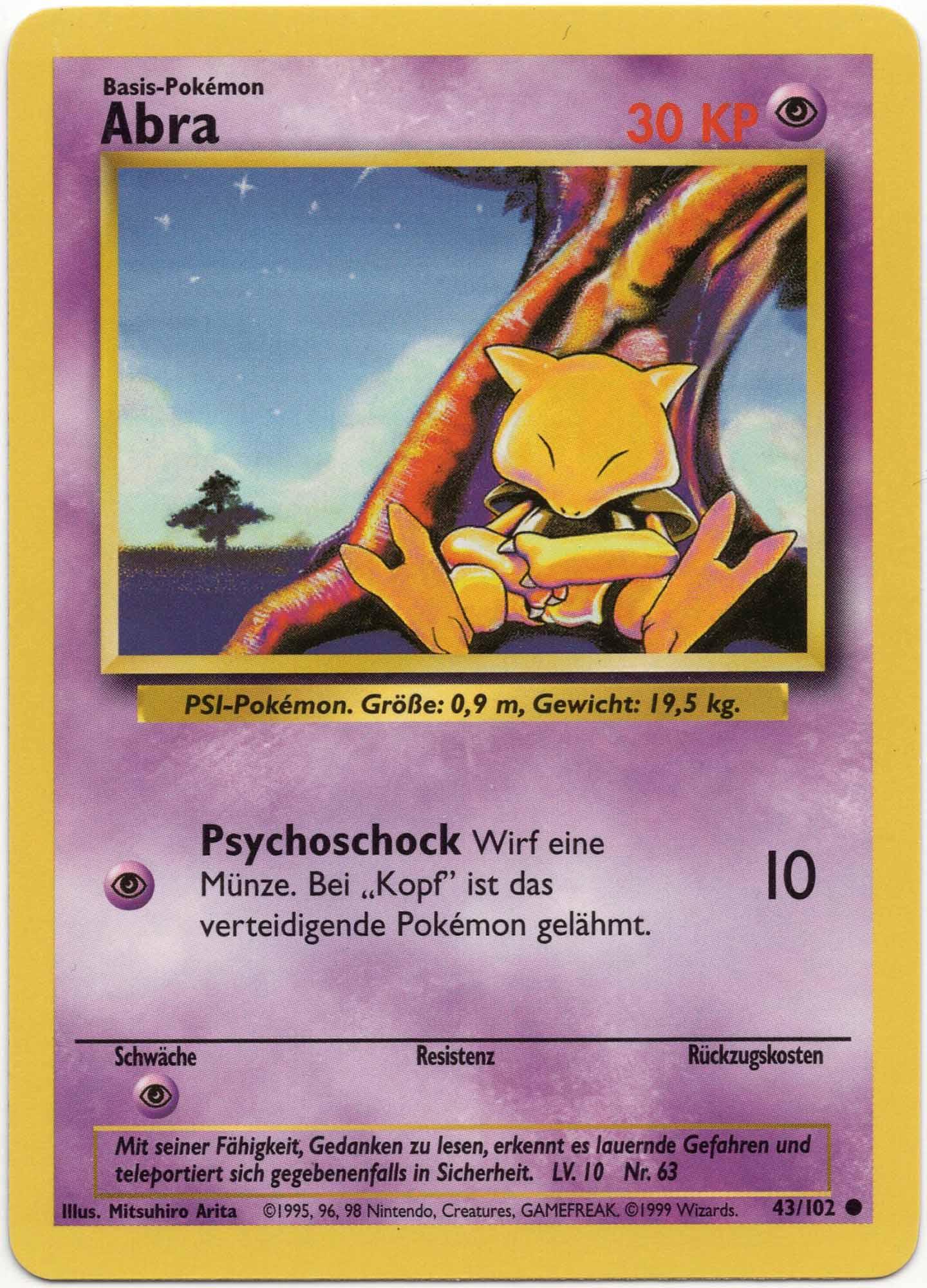 Abra - 43/102 - Pokémon TCG - Near Mint