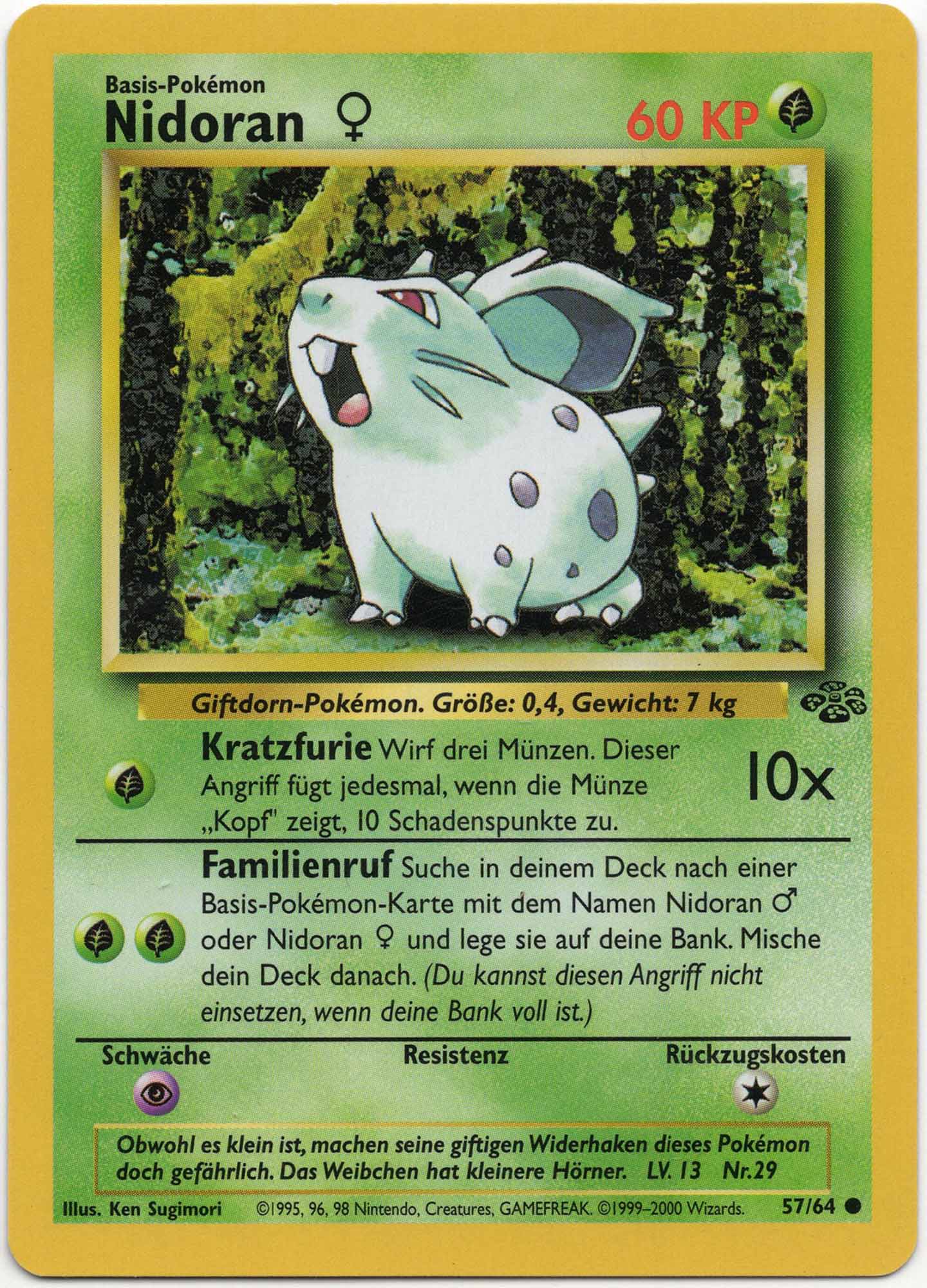 Nidoran ♀ - 57/64 - Pokémon TCG