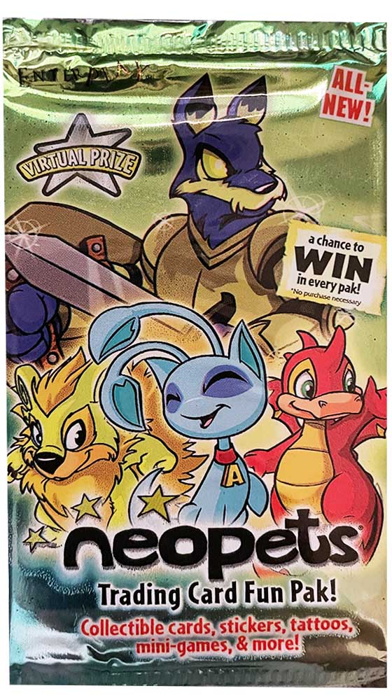 Neopets Trading Card Fun Pak Booster