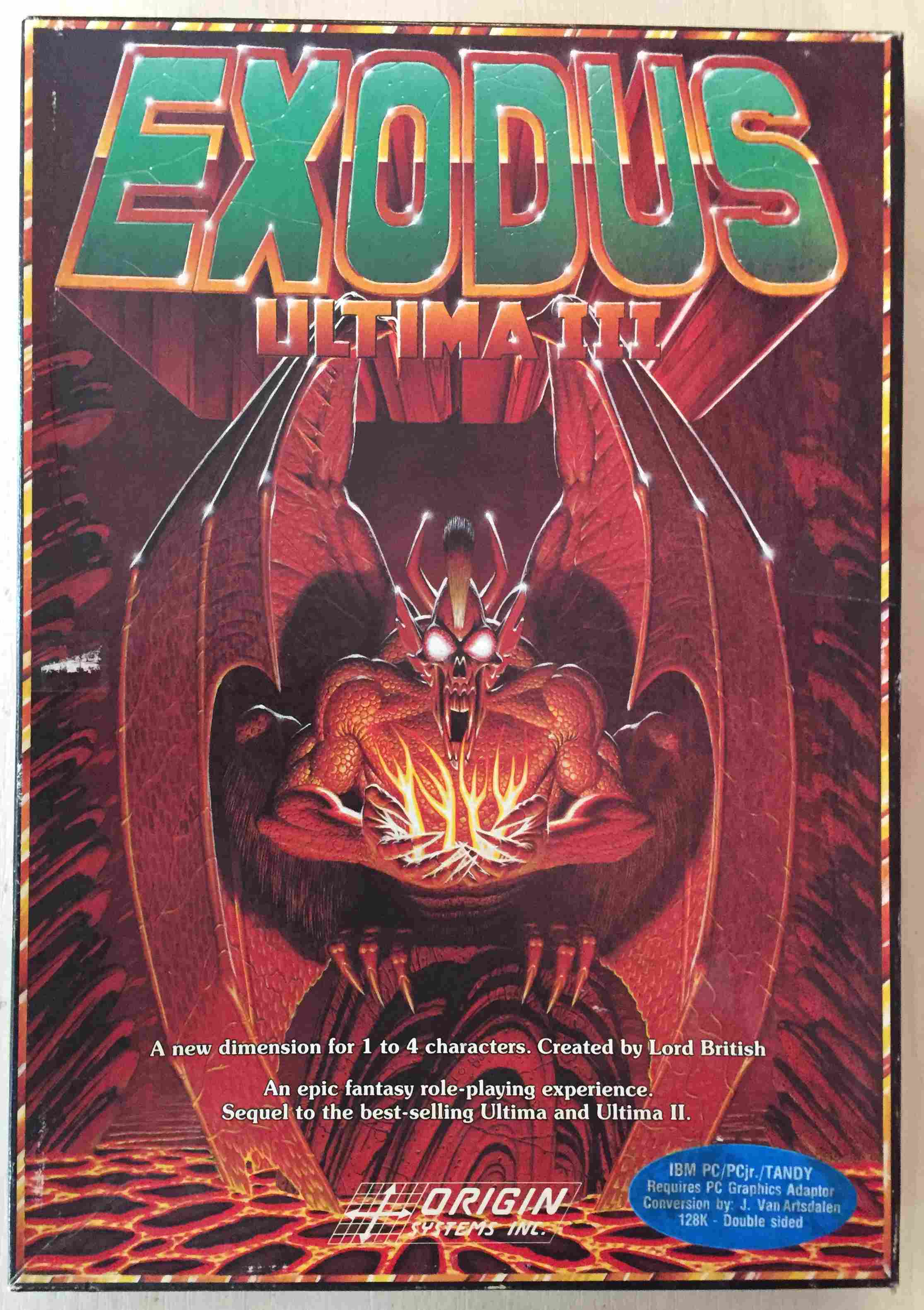 Ultima III Exodus Original PC Game 1987