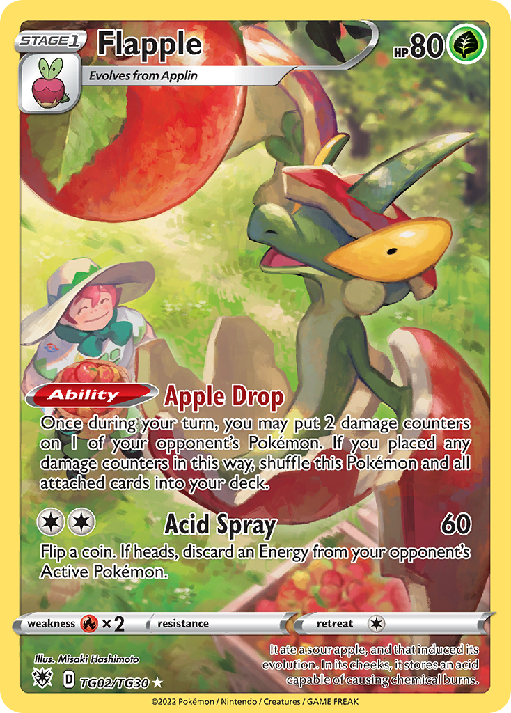 Flapple - TG02/TG30 - Pokémon TCG - Near Mint - EN