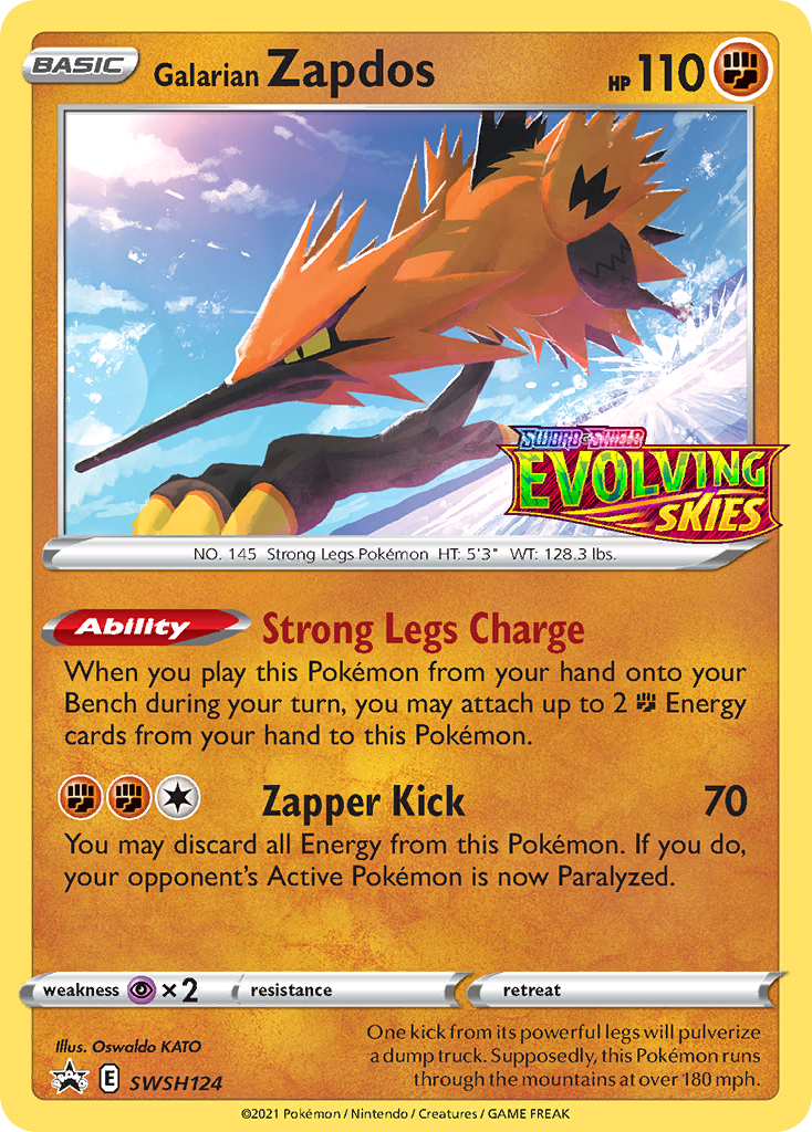 Galarian Zapdos - SWSH124 - Pokémon TCG - EN