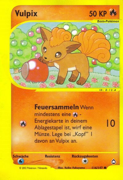 Vulpix 116/147 - Pokémon TCG