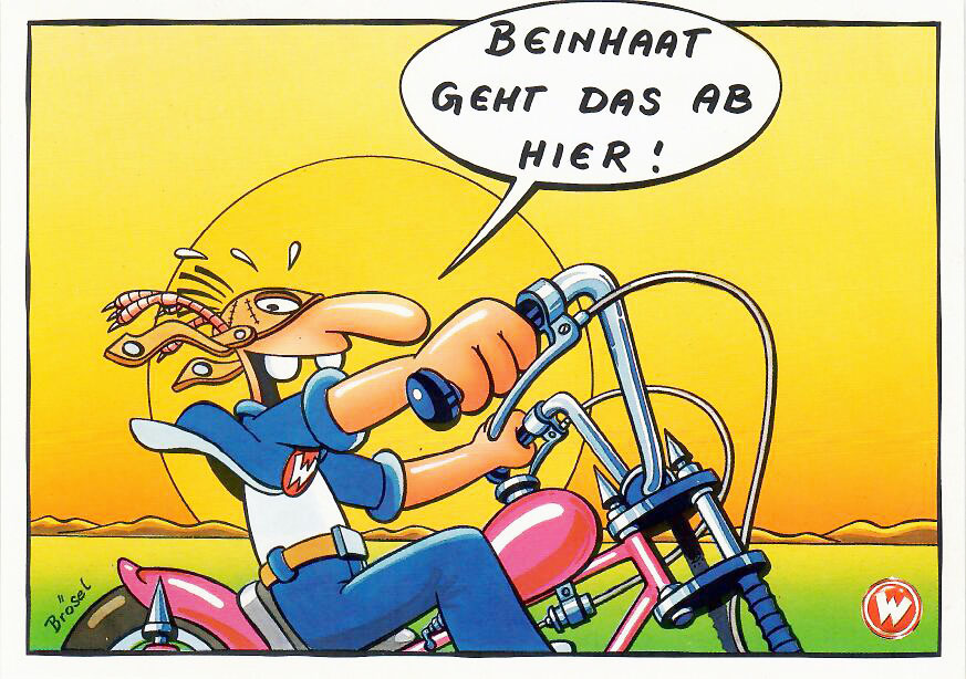 Werner Postkarte BEINHAAT GEHT DAS AB HIER!