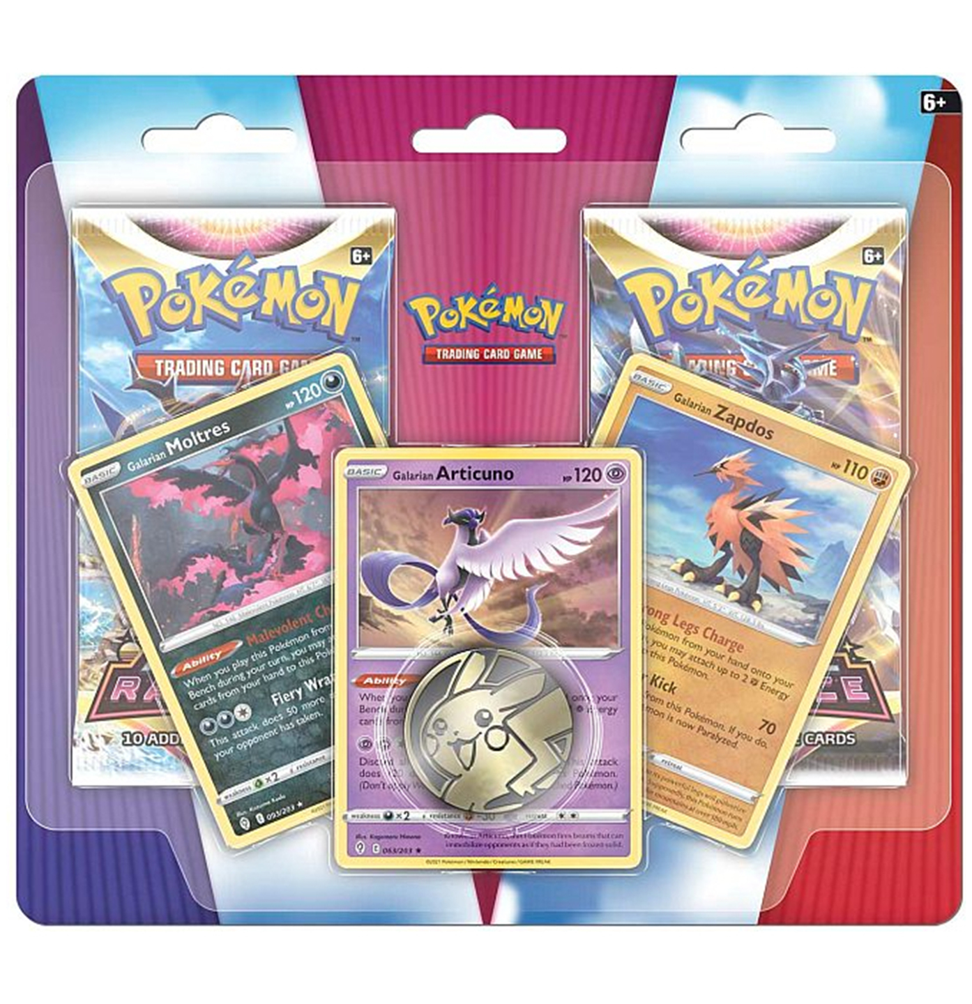 Pokémon 2 Pack Zapdos Moltres Articuno Blister Pack - EN
