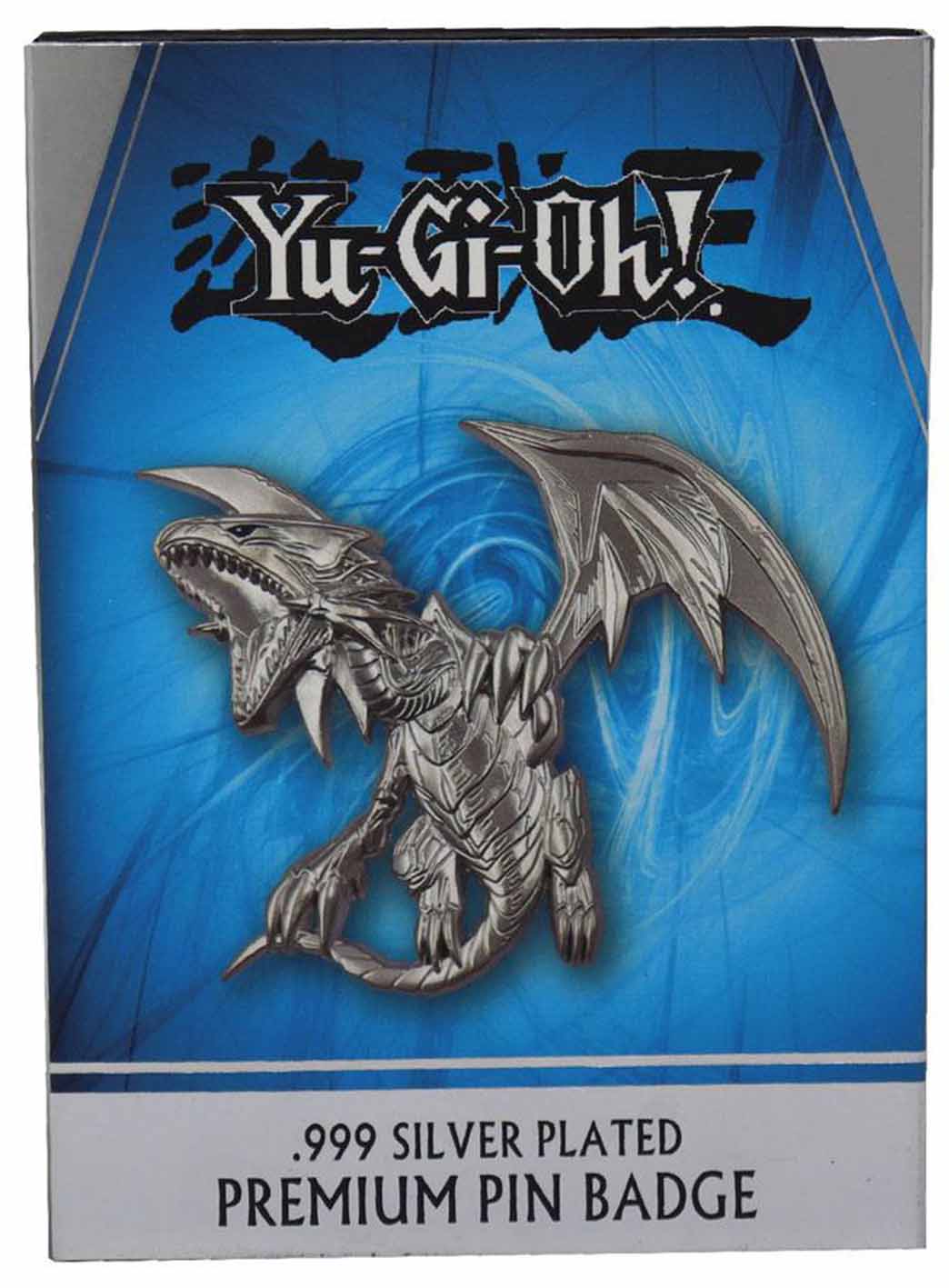  YU-GI-OH! Silver Plated Blue Eyes White Dragon XL Pin Badge
