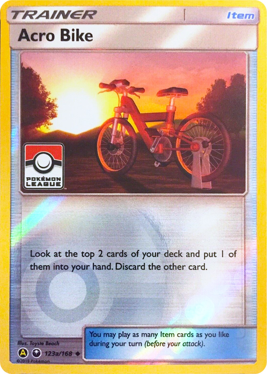 Acro Bike - 123a/168 - Pokémon TCG - League Promo - Near Mint