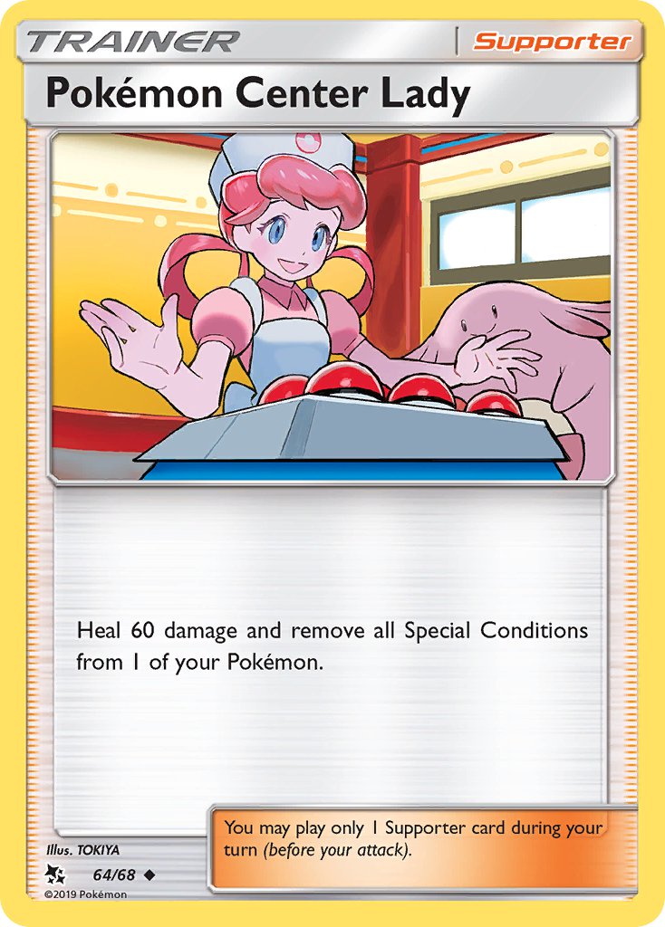 Pokémon Center Lady - 64/68 - Pokémon TCG - Near Mint - EN