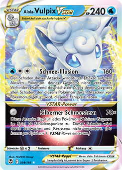 Alola Vulpix VSTAR - 034/195 - Pokémon TCG - Near Mint - DE
