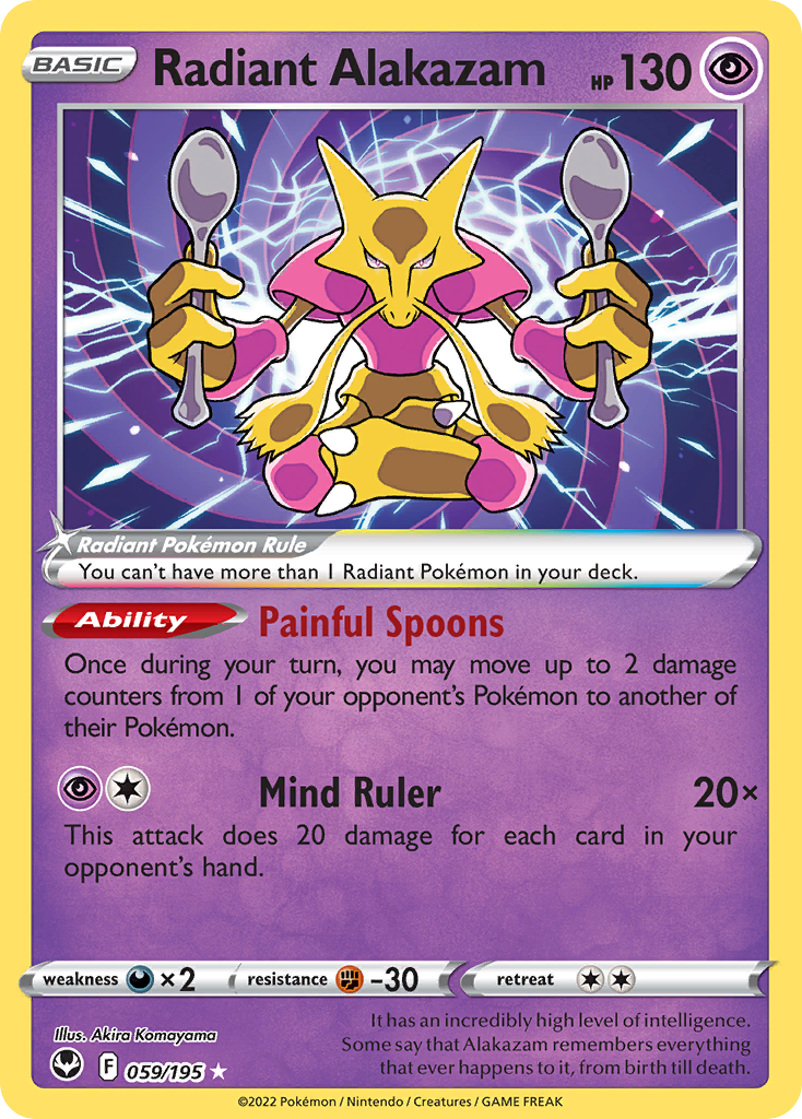 Radiant Alakazam - 059/195 - Pokémon TCG - Near Mint - EN