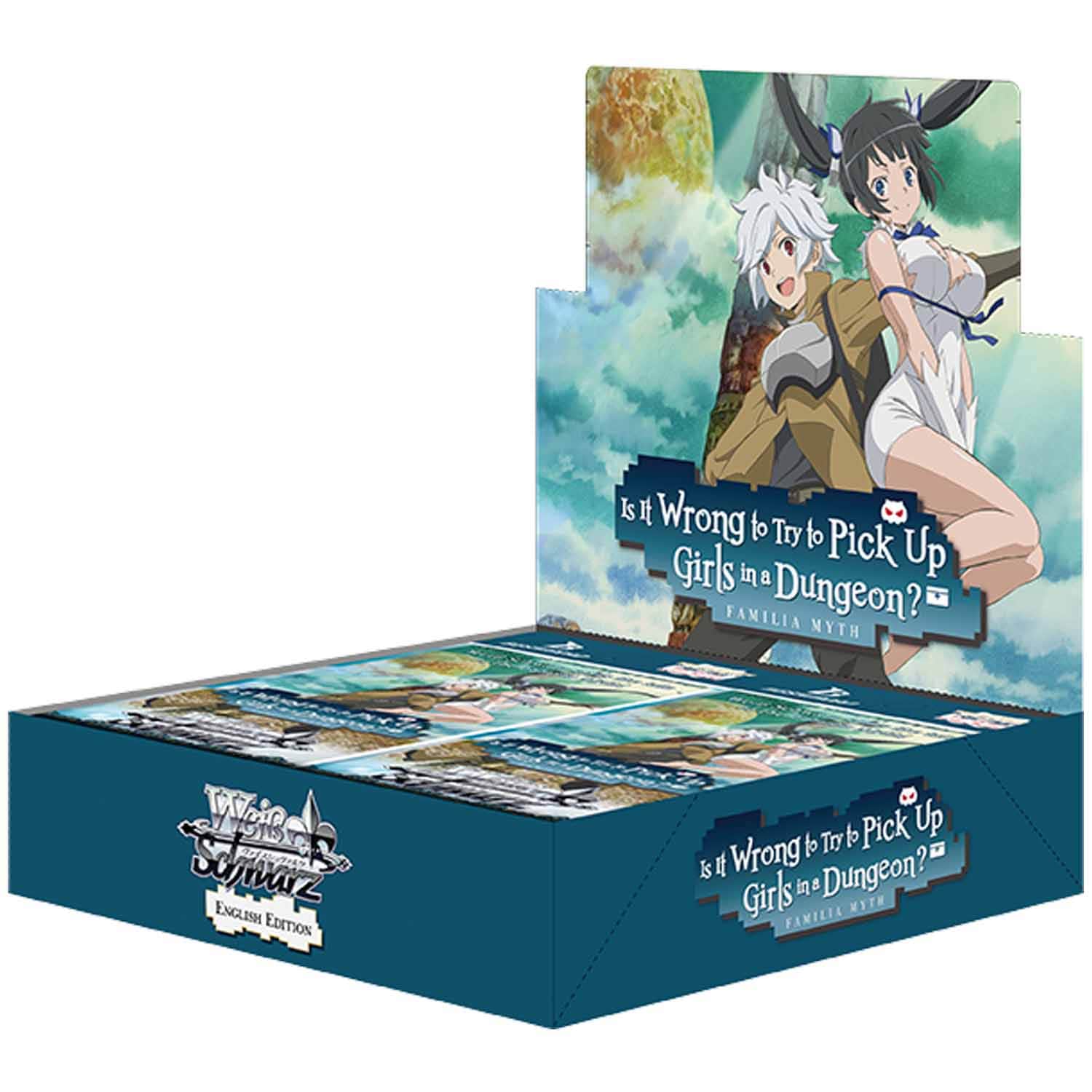 Is it Wrong to try to Pick Up Girls in a Dungeon Booster Display - 1st Edition - Weiss Schwarz TCG -