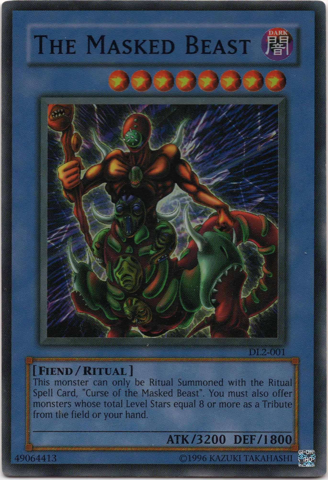 The Masked Beast - DL2-001 - Super Rare (Near Mint)