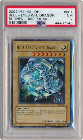 Blue-Eyes White Dragon - JMP-001 - PSA NM 7 - Ultra Rare (JMP) 7145 - Yu-Gi-Oh!