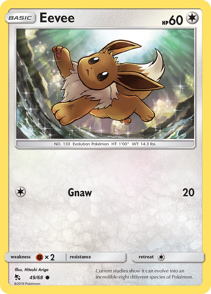 Eevee - 49/68 - Pokémon TCG - Near Mint - EN