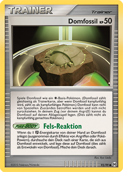 Domfossil - 92/99 - Reverse Holo - Pokémon TCG - Near Mint - DE