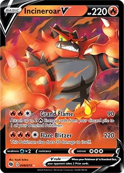 Incineroar V 008/073 - Pokémon TCG