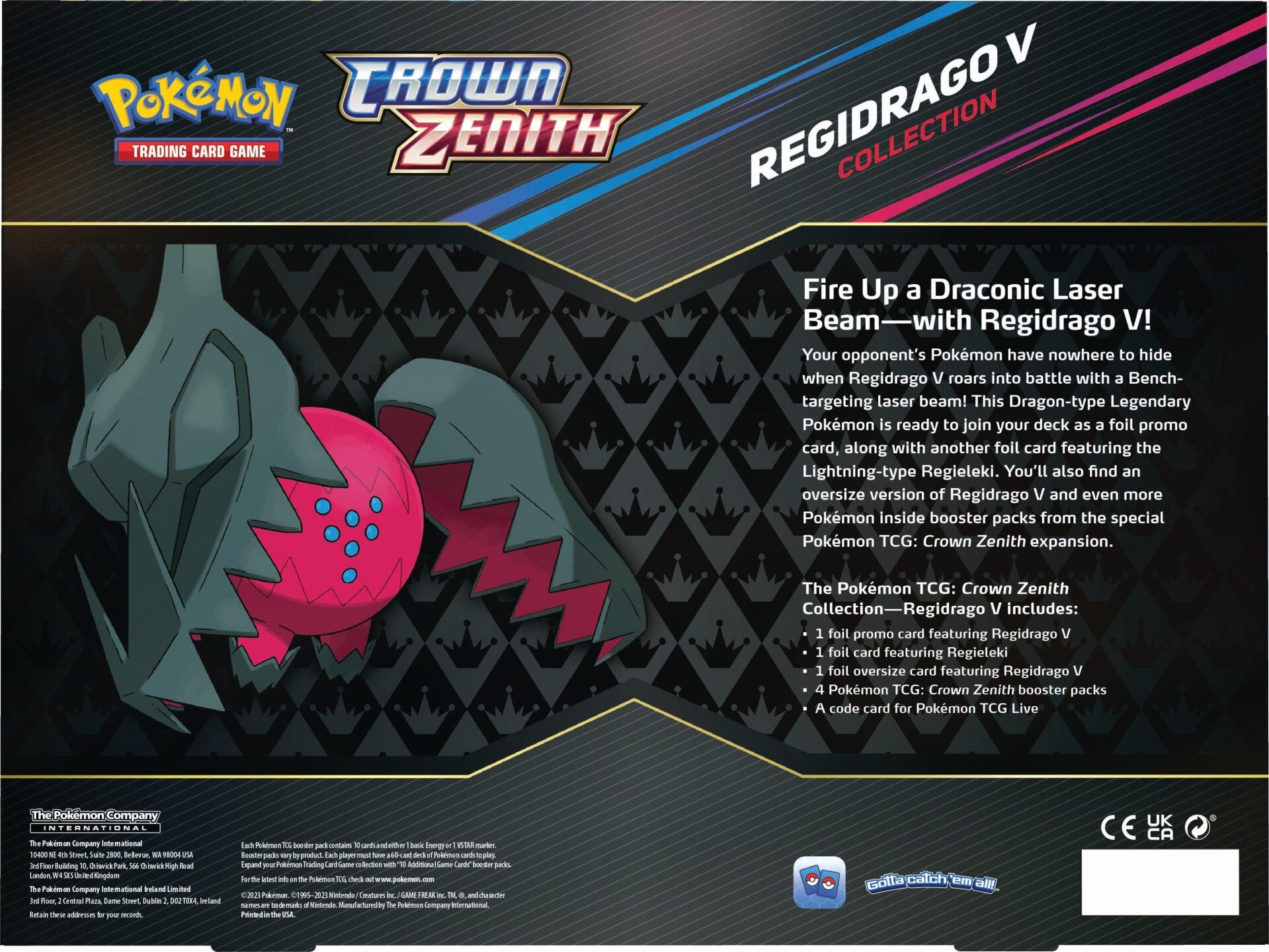 Pokémon Regidrago V Crown Zenith Collection Box - EN