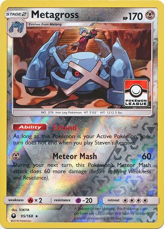 Metagross - 95/168 - Pokémon TCG - League Promo - Near Mint