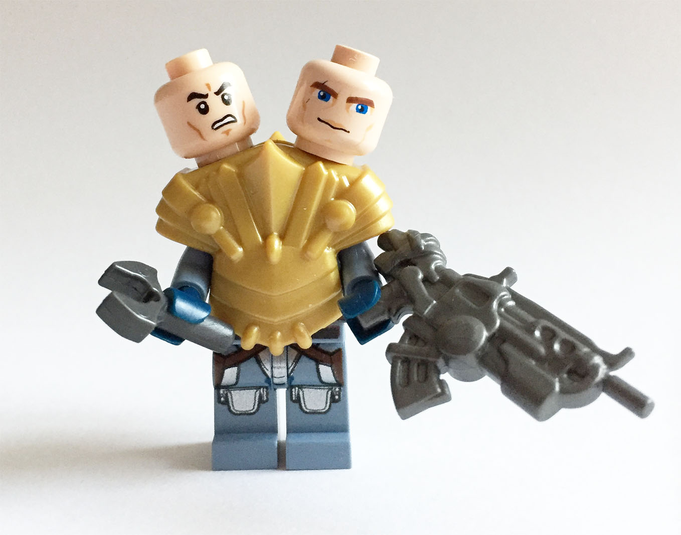 LEGO Minifigur Doppelkopfmutant (Perry Rhodan)
