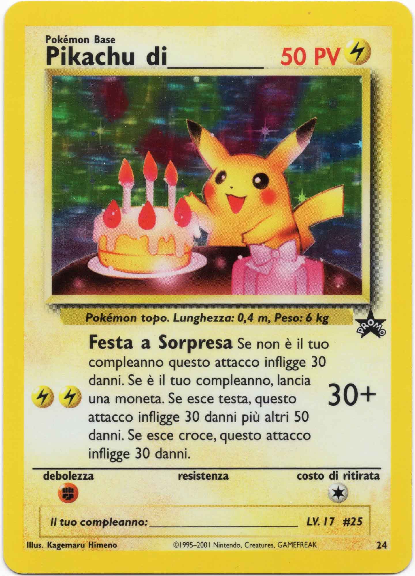 Pikachu di_ Black Star Promo 24 - Pokémon TCG