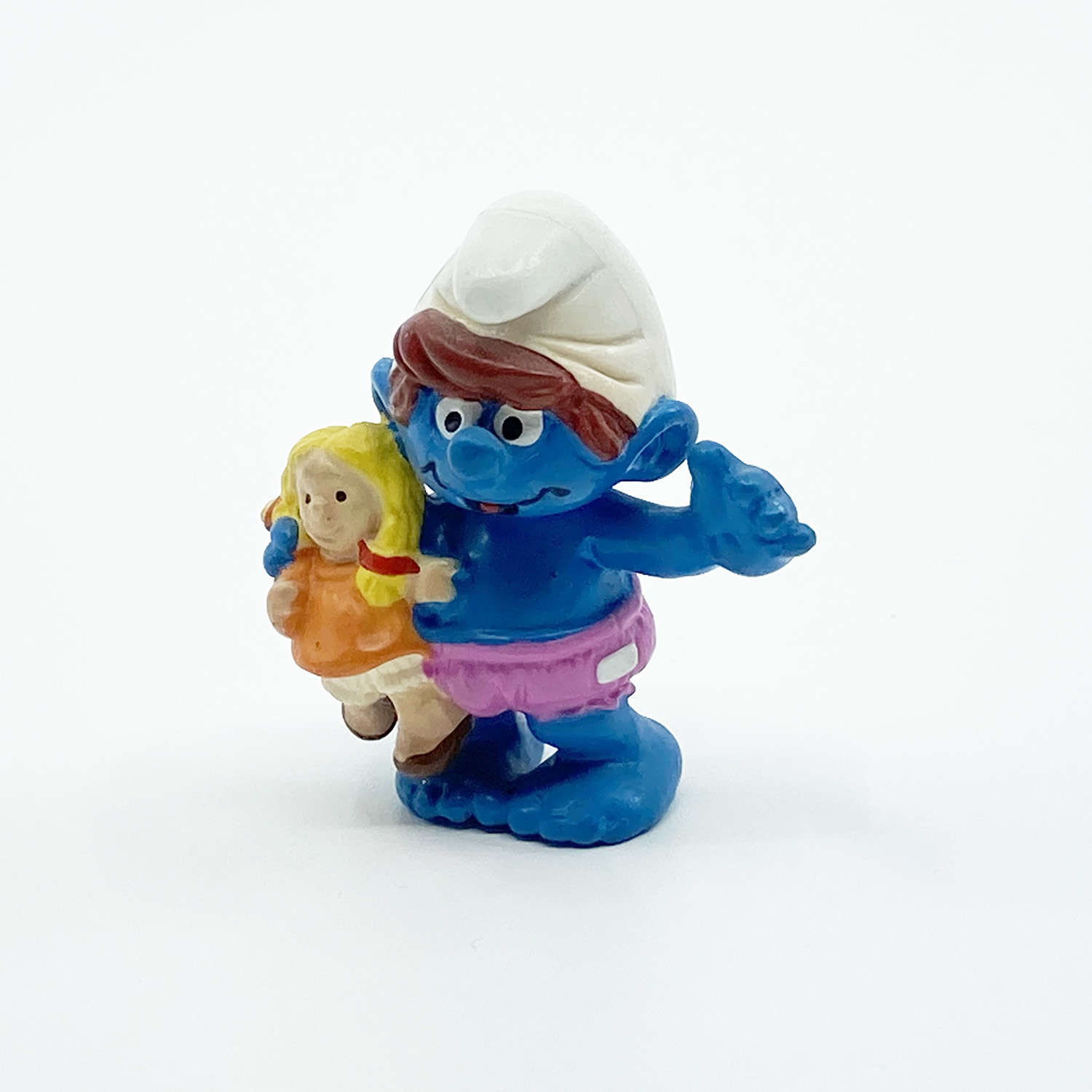 Schlumpfkind mit Puppe PVC Figur