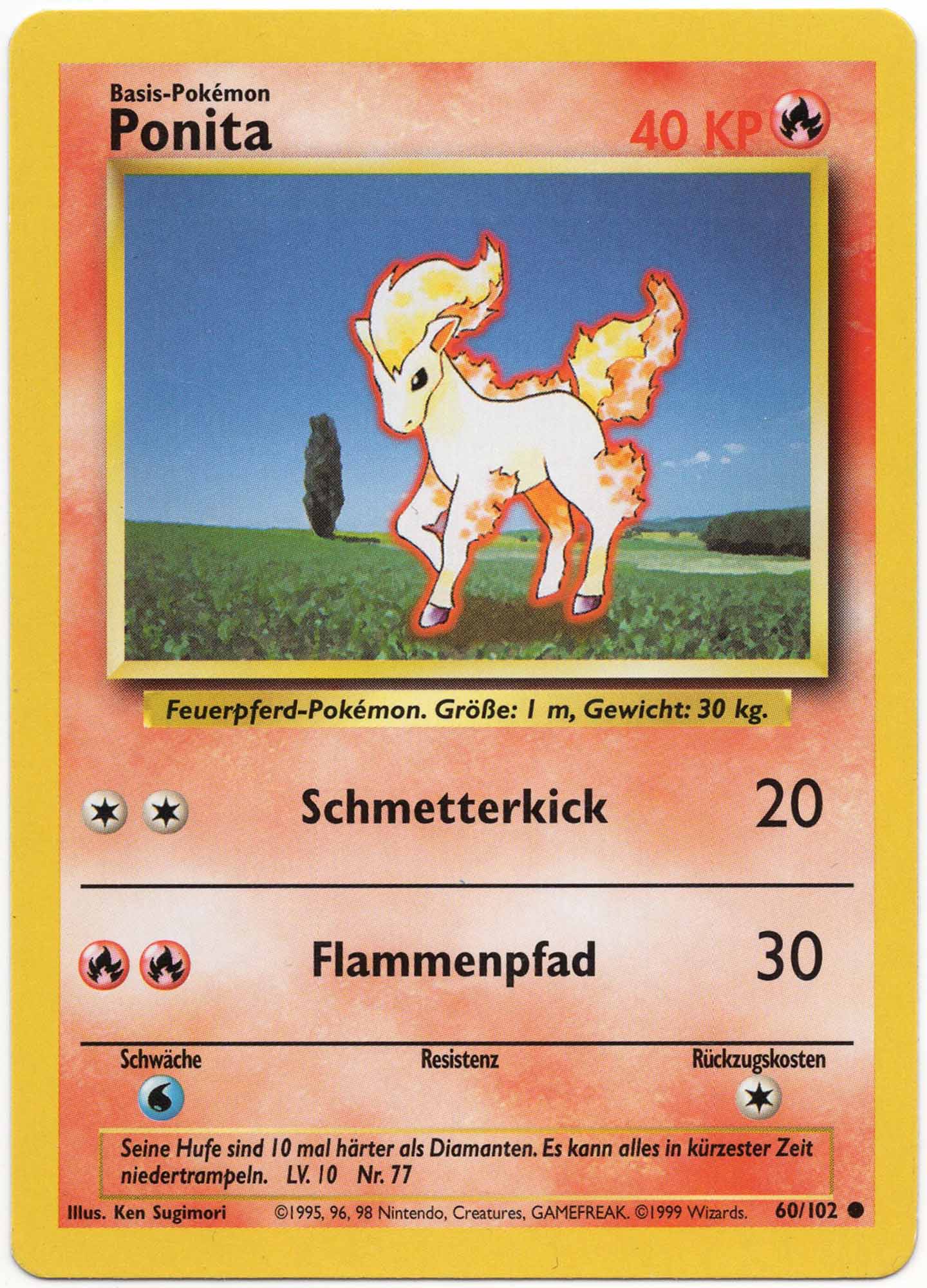Ponita - 60/102 - Pokémon TCG - Lightly Played